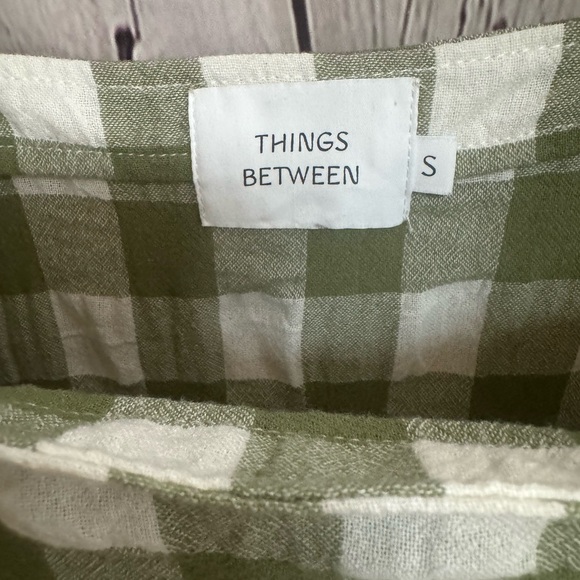 Things Between - Georgia Gingham in Sage Use in good condition size small - Picture 4 of 7